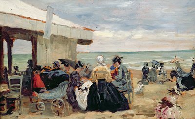 Scène de plage - Eugene Louis Boudin